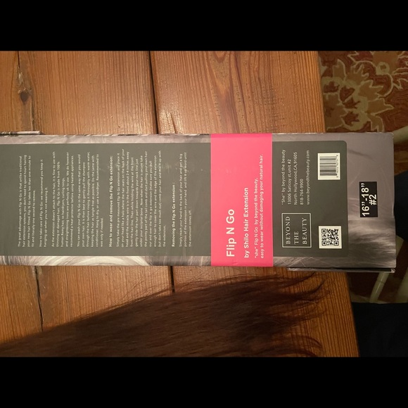 SHE,By Shilo Hair Extension, Flip and Go, Halo hair extension,16-18โ Dark brown - Picture 11 of 13